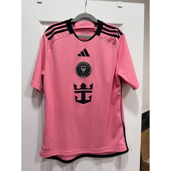Adidas Kids Inter Miami Home Jersey - Messi #10 - Size 13/14 XL - Picture 1 of 7